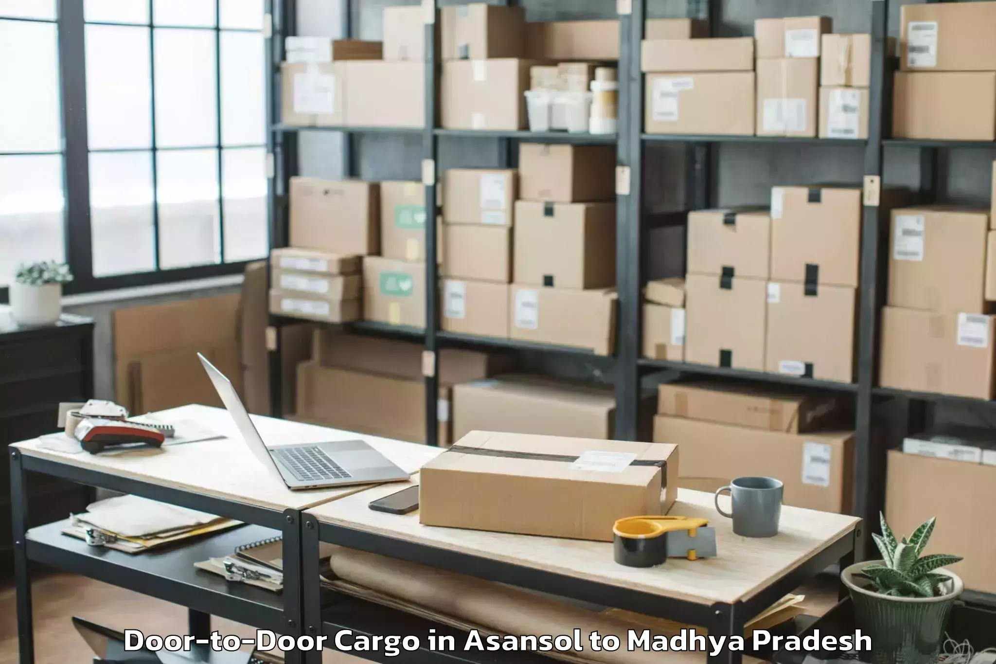 Easy Asansol to Mandleshwar Door To Door Cargo Booking